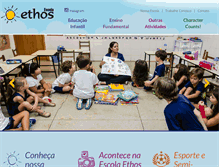 Tablet Screenshot of escolaethos.com.br